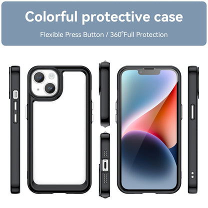 Colorful Series Acrylic + TPU Phone Case, For iPhone 15