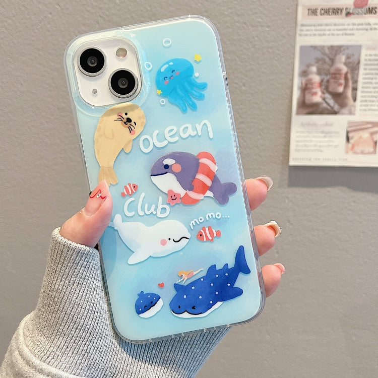 IMD Cute Animal Pattern Phone Case, For iPhone 14 Pro Max, For iPhone 14 Pro, For iPhone 14, For iPhone 13 Pro Max, For iPhone 13 Pro, For iPhone 12 Pro Max, For iPhone 12 Pro, For iPhone 12