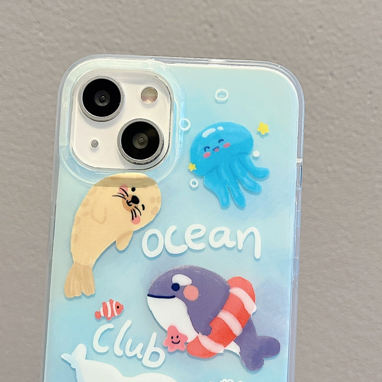 IMD Cute Animal Pattern Phone Case, For iPhone 14 Pro Max, For iPhone 14 Pro, For iPhone 14, For iPhone 13 Pro Max, For iPhone 13 Pro, For iPhone 12 Pro Max, For iPhone 12 Pro, For iPhone 12