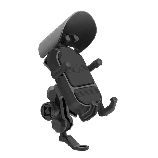 WUPP CS-1848A1 Motorcycle Shock Absorption Riding Phone Holder, Rearview Mirror Type