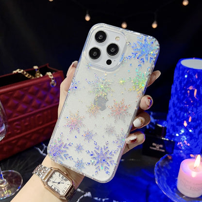 جراب هاتف من مادة TPU لامعة من سلسلة ليتل ستار، مناسب لأجهزة iPhone 13 Pro وiPhone 13 Pro Max وiPhone 12 وiPhone 12 Pro