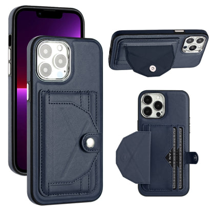Shockproof Leather Phone Case with Card Holder, For iPhone 13, For iPhone 13 Pro, For iPhone 13 Pro Max, For iPhone 12 / 12 Pro, For iPhone 12 Pro Max, For iPhone 11, For iPhone 11 Pro, For iPhone 11 Pro Max