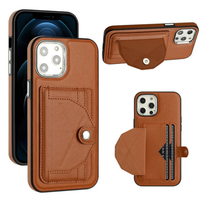Shockproof Leather Phone Case with Card Holder, For iPhone 13, For iPhone 13 Pro, For iPhone 13 Pro Max, For iPhone 12 / 12 Pro, For iPhone 12 Pro Max, For iPhone 11, For iPhone 11 Pro, For iPhone 11 Pro Max