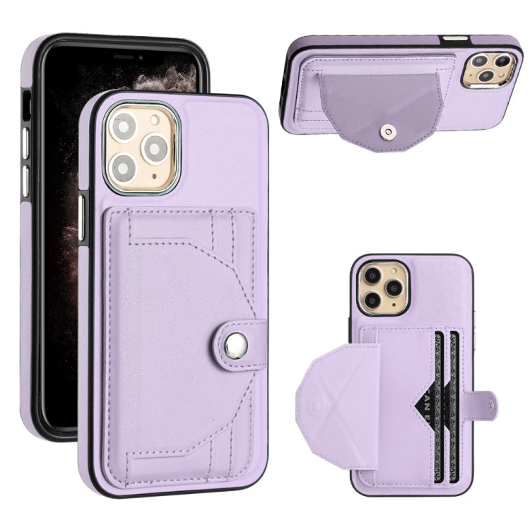 Shockproof Leather Phone Case with Card Holder, For iPhone 13, For iPhone 13 Pro, For iPhone 13 Pro Max, For iPhone 12 / 12 Pro, For iPhone 12 Pro Max, For iPhone 11, For iPhone 11 Pro, For iPhone 11 Pro Max