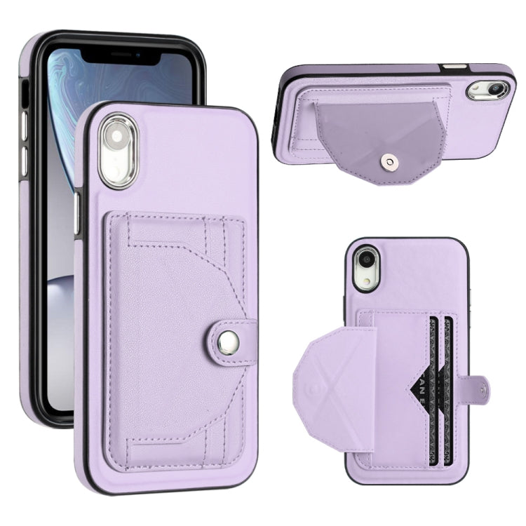 جراب هاتف جلدي مقاوم للصدمات مع حامل بطاقات، مناسب لأجهزة iPhone XS Max وiPhone XR وiPhone X / XS وiPhone SE 2022/SE 2020/6/7/8 وiPhone 6 Plus/7 Plus/8 Plus