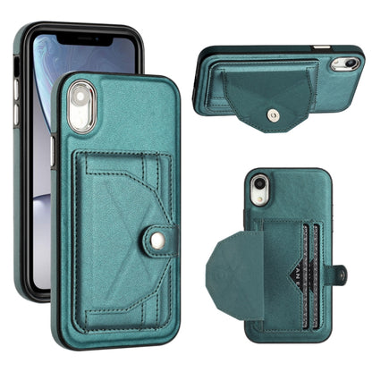 جراب هاتف جلدي مقاوم للصدمات مع حامل بطاقات، مناسب لأجهزة iPhone XS Max وiPhone XR وiPhone X / XS وiPhone SE 2022/SE 2020/6/7/8 وiPhone 6 Plus/7 Plus/8 Plus