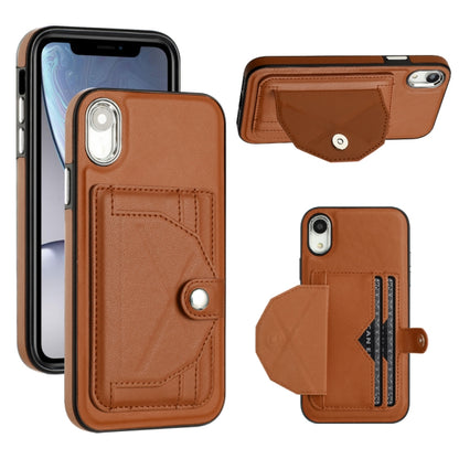 جراب هاتف جلدي مقاوم للصدمات مع حامل بطاقات، مناسب لأجهزة iPhone XS Max وiPhone XR وiPhone X / XS وiPhone SE 2022/SE 2020/6/7/8 وiPhone 6 Plus/7 Plus/8 Plus