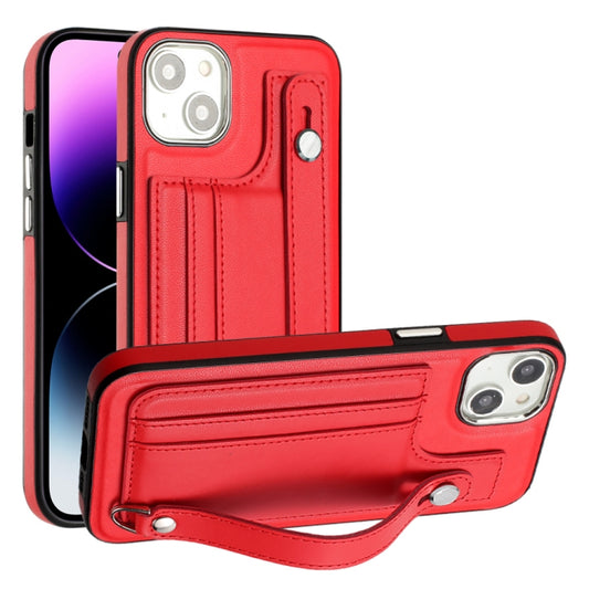 جراب هاتف جلدي مقاوم للصدمات مع حزام معصم، مناسب لأجهزة iPhone 15 Pro Max وiPhone 14 وiPhone 14 Plus وiPhone 15 Pro وiPhone 15 Plus وiPhone 14 Pro وiPhone 14 Pro Max وiPhone 15