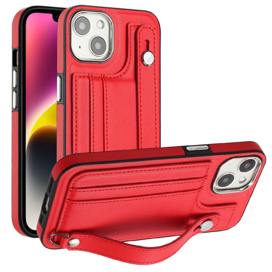جراب هاتف جلدي مقاوم للصدمات مع حزام معصم، مناسب لأجهزة iPhone 13 وiPhone 13 Pro وiPhone 13 Pro Max وiPhone 12 / 12 Pro وiPhone 12 Pro Max وiPhone 11 وiPhone 11 Pro وiPhone 11 Pro Max