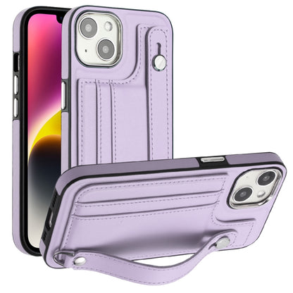 Shockproof Leather Phone Case with Wrist Strap, For iPhone 13, For iPhone 13 Pro, For iPhone 13 Pro Max, For iPhone 12 / 12 Pro, For iPhone 12 Pro Max, For iPhone 11, For iPhone 11 Pro, For iPhone 11 Pro Max