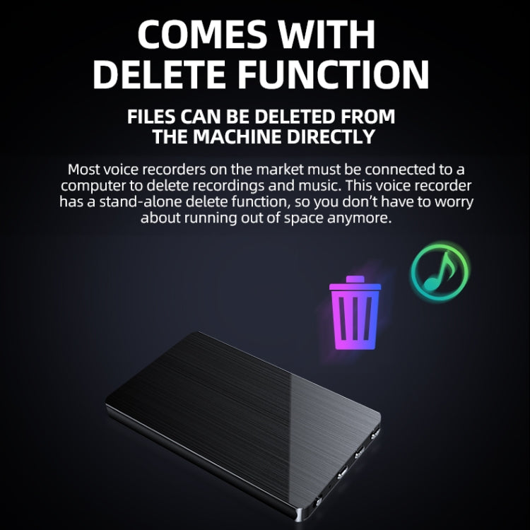 JNN M2 Ultra-thin HD Noise Reduction Intelligent Control Voice Voice Recorder