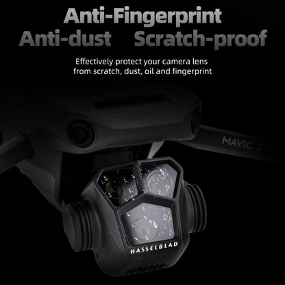 Sunnylife M3P-BHM578 مجموعتان من غشاء زجاجي مقوى عالي الدقة مقاوم للانفجار، Sunnylife لـ DJI Mavic 3 Pro