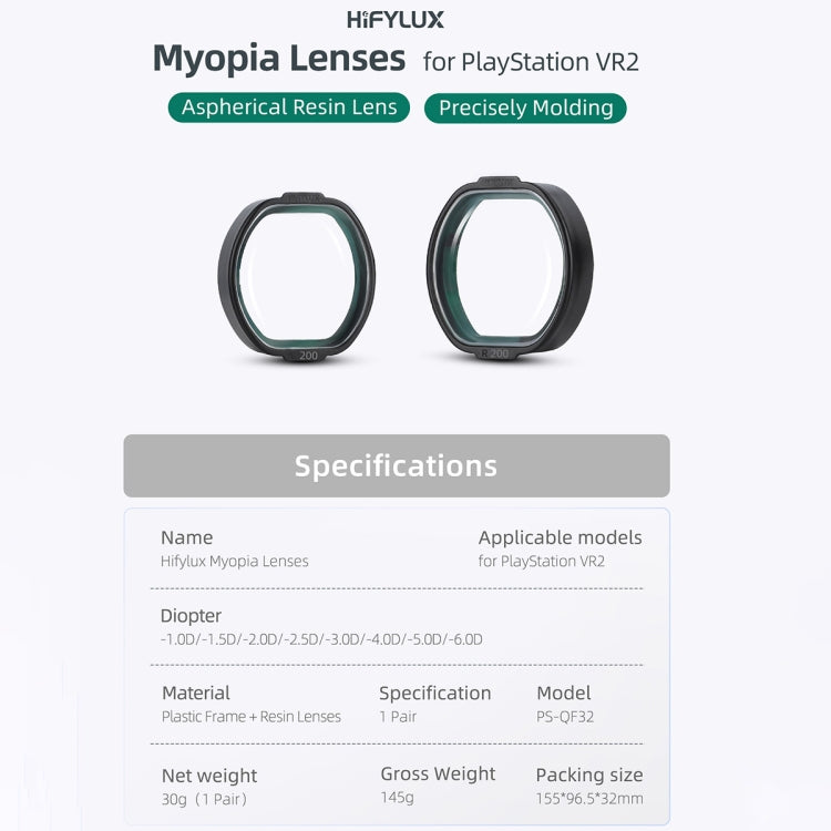 Hifylux Myopia Glasses Aspherical Resin Lens