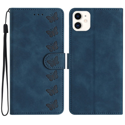 جراب هاتف جلدي منقوش بسبع فراشات، مناسب لأجهزة iPhone 14 Pro Max، iPhone 13 Pro Max، iPhone 13 Pro، iPhone 13، iPhone 13 mini، iPhone 12، iPhone 12 Pro Max، iPhone 12 Pro