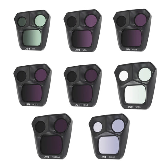 JSR GB 8 in 1 CPL ND8 ND16 ND32 ND64 STAR ND1000 NIGHT Lens Filter, 8 in 1 For DJI Mavic 3 Pro