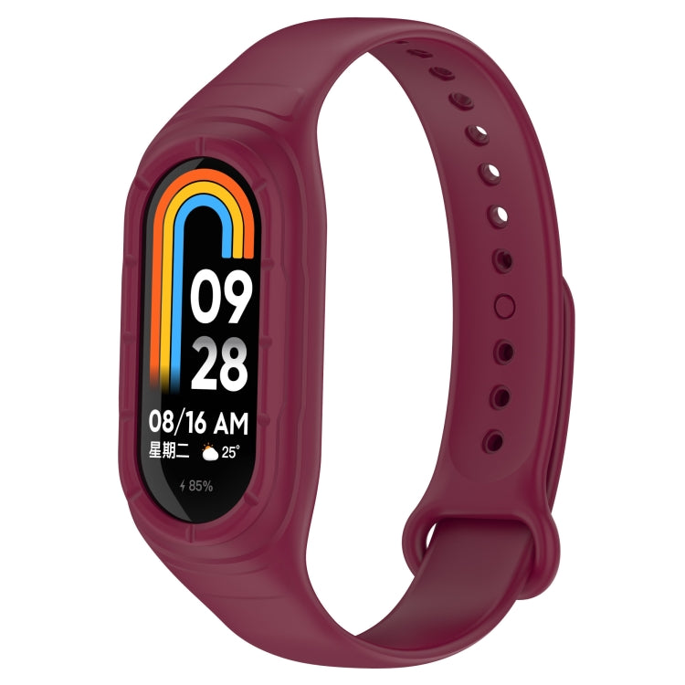 سوار ساعة بديل من السيليكون المتكامل، لساعة Xiaomi Mi Band 8