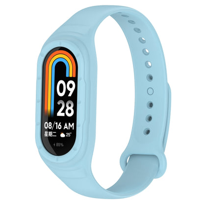 سوار ساعة بديل من السيليكون المتكامل، لساعة Xiaomi Mi Band 8