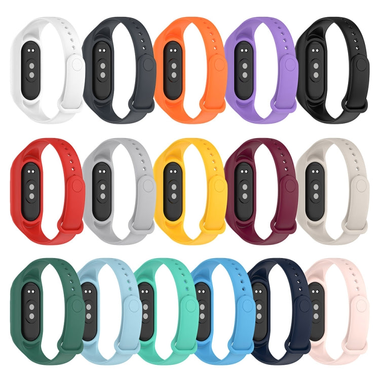 سوار ساعة بديل من السيليكون المتكامل، لساعة Xiaomi Mi Band 8