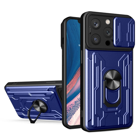 جراب هاتف منزلق من مادة TPU + PC مع فتحة بطاقة، لهاتف iPhone 15 Pro Max، وiPhone 15 Pro، وiPhone 15 Plus، وiPhone 15
