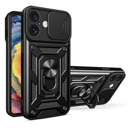 جراب هاتف من البولي يوريثان الحراري والكمبيوتر بتصميم غطاء كاميرا منزلق، مناسب لأجهزة iPhone 16 Pro وiPhone 16 Plus وiPhone 16 وiPhone 15 Pro