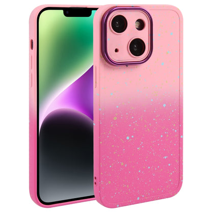 Gradient Starry Silicone Phone Case with Lens Film, For iPhone 14 Plus, For iPhone 15 Pro Max, For iPhone 14, For iPhone 15 Pro, For iPhone 15 Plus, For iPhone 14 Pro, For iPhone 15, For iPhone 14 Pro Max