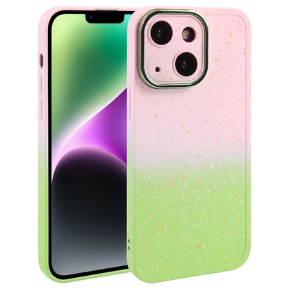 Gradient Starry Silicone Phone Case with Lens Film, For iPhone 14 Plus, For iPhone 15 Pro Max, For iPhone 14, For iPhone 15 Pro, For iPhone 15 Plus, For iPhone 14 Pro, For iPhone 15, For iPhone 14 Pro Max