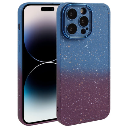 Gradient Starry Silicone Phone Case with Lens Film, For iPhone 14 Plus, For iPhone 15 Pro Max, For iPhone 14, For iPhone 15 Pro, For iPhone 15 Plus, For iPhone 14 Pro, For iPhone 15, For iPhone 14 Pro Max