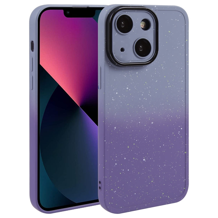 Gradient Starry Silicone Phone Case with Lens Film, For iPhone 13 Pro Max, For iPhone 13 Pro, For iPhone 13, For iPhone 12, For iPhone 12 Pro Max, For iPhone 12 Pro, For iPhone 11 Pro Max, For iPhone 11