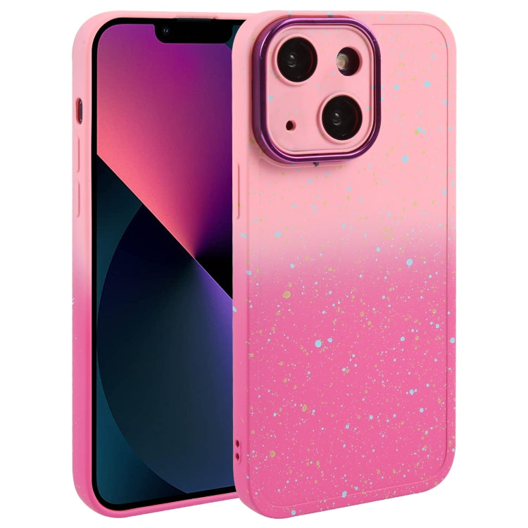 Gradient Starry Silicone Phone Case with Lens Film, For iPhone 13 Pro Max, For iPhone 13 Pro, For iPhone 13, For iPhone 12, For iPhone 12 Pro Max, For iPhone 12 Pro, For iPhone 11 Pro Max, For iPhone 11