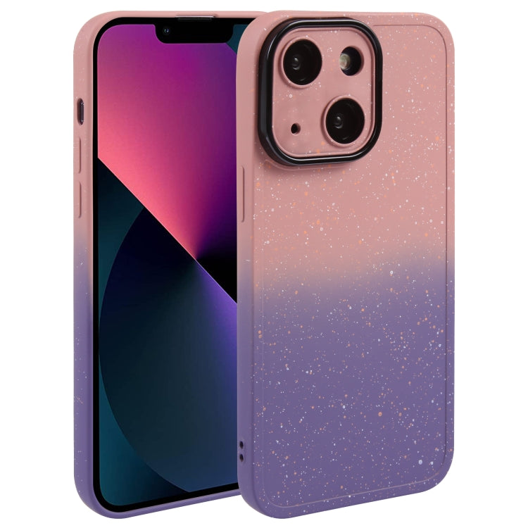 Gradient Starry Silicone Phone Case with Lens Film, For iPhone 13 Pro Max, For iPhone 13 Pro, For iPhone 13, For iPhone 12, For iPhone 12 Pro Max, For iPhone 12 Pro, For iPhone 11 Pro Max, For iPhone 11