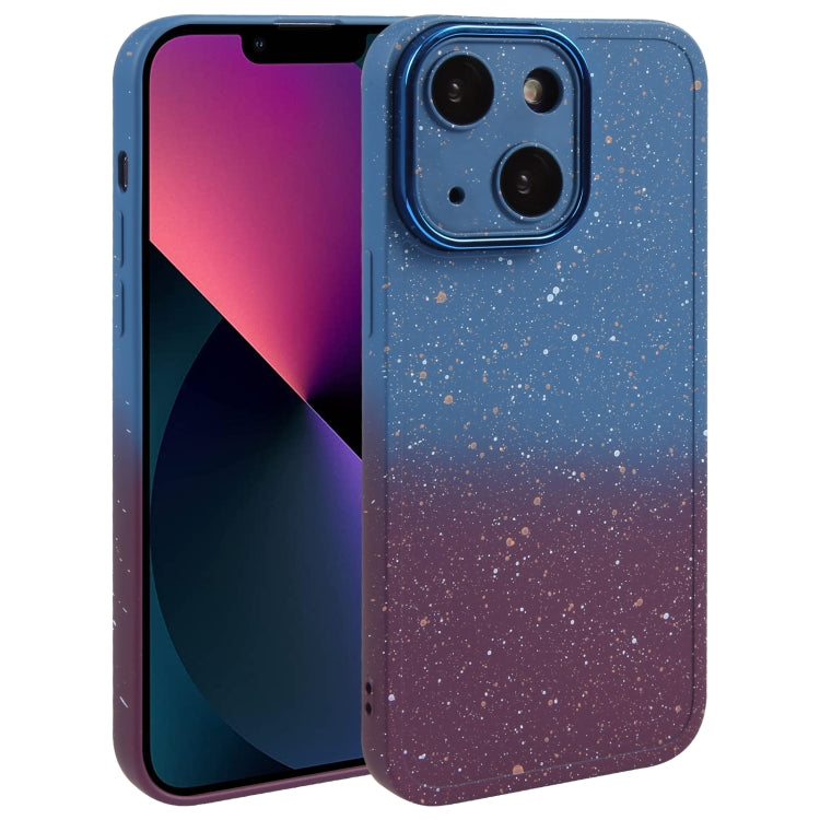 Gradient Starry Silicone Phone Case with Lens Film, For iPhone 13 Pro Max, For iPhone 13 Pro, For iPhone 13, For iPhone 12, For iPhone 12 Pro Max, For iPhone 12 Pro, For iPhone 11 Pro Max, For iPhone 11