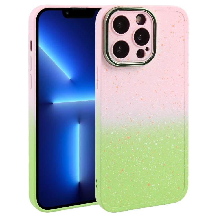 Gradient Starry Silicone Phone Case with Lens Film, For iPhone 13 Pro Max, For iPhone 13 Pro, For iPhone 13, For iPhone 12, For iPhone 12 Pro Max, For iPhone 12 Pro, For iPhone 11 Pro Max, For iPhone 11