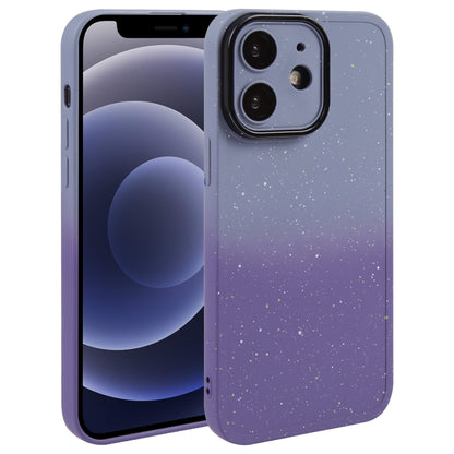 Gradient Starry Silicone Phone Case with Lens Film, For iPhone 13 Pro Max, For iPhone 13 Pro, For iPhone 13, For iPhone 12, For iPhone 12 Pro Max, For iPhone 12 Pro, For iPhone 11 Pro Max, For iPhone 11