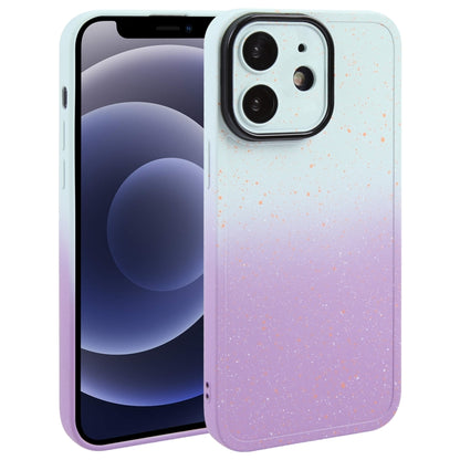 Gradient Starry Silicone Phone Case with Lens Film, For iPhone 13 Pro Max, For iPhone 13 Pro, For iPhone 13, For iPhone 12, For iPhone 12 Pro Max, For iPhone 12 Pro, For iPhone 11 Pro Max, For iPhone 11