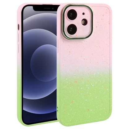 Gradient Starry Silicone Phone Case with Lens Film, For iPhone 13 Pro Max, For iPhone 13 Pro, For iPhone 13, For iPhone 12, For iPhone 12 Pro Max, For iPhone 12 Pro, For iPhone 11 Pro Max, For iPhone 11
