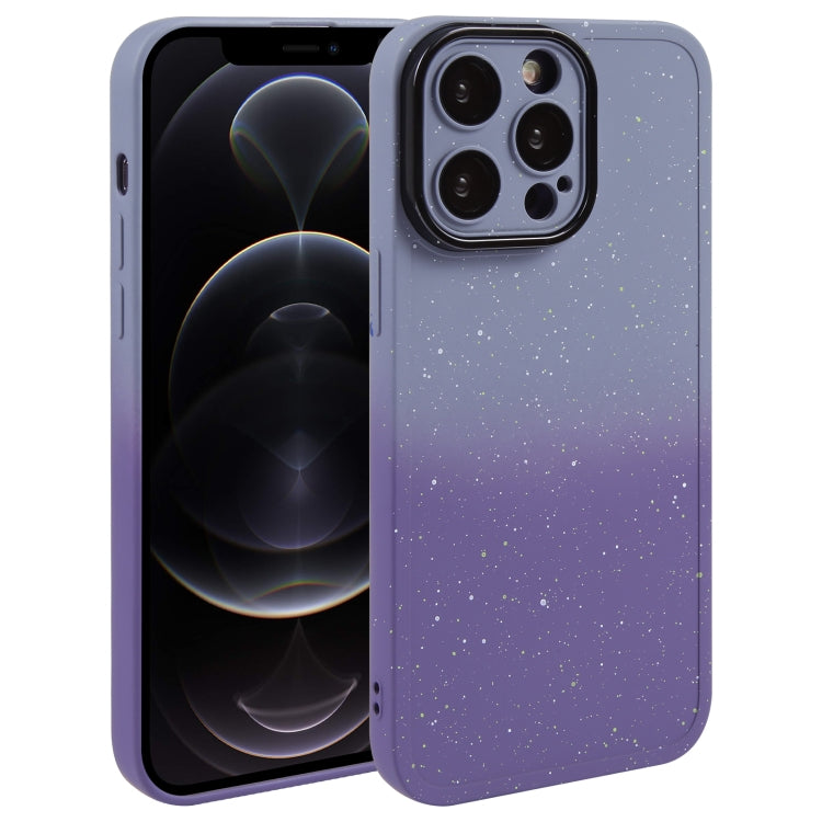 Gradient Starry Silicone Phone Case with Lens Film, For iPhone 13 Pro Max, For iPhone 13 Pro, For iPhone 13, For iPhone 12, For iPhone 12 Pro Max, For iPhone 12 Pro, For iPhone 11 Pro Max, For iPhone 11