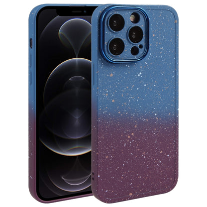 Gradient Starry Silicone Phone Case with Lens Film, For iPhone 13 Pro Max, For iPhone 13 Pro, For iPhone 13, For iPhone 12, For iPhone 12 Pro Max, For iPhone 12 Pro, For iPhone 11 Pro Max, For iPhone 11