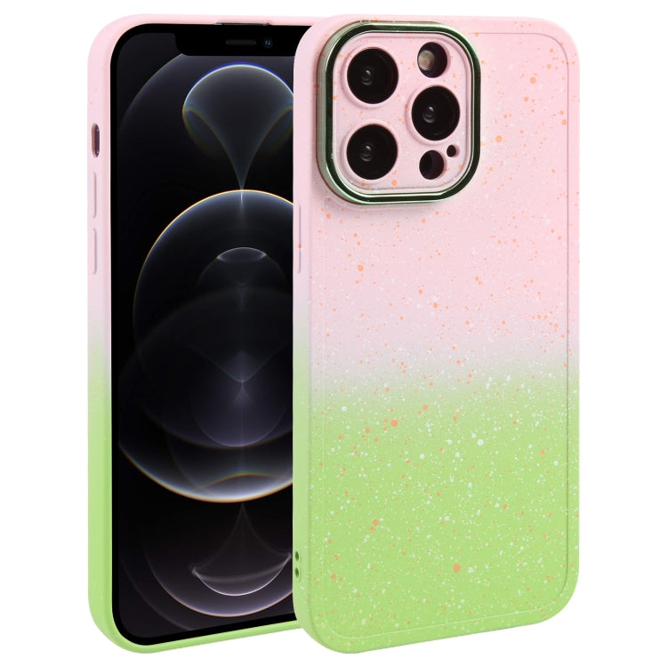 Gradient Starry Silicone Phone Case with Lens Film, For iPhone 13 Pro Max, For iPhone 13 Pro, For iPhone 13, For iPhone 12, For iPhone 12 Pro Max, For iPhone 12 Pro, For iPhone 11 Pro Max, For iPhone 11