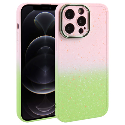 Gradient Starry Silicone Phone Case with Lens Film, For iPhone 13 Pro Max, For iPhone 13 Pro, For iPhone 13, For iPhone 12, For iPhone 12 Pro Max, For iPhone 12 Pro, For iPhone 11 Pro Max, For iPhone 11
