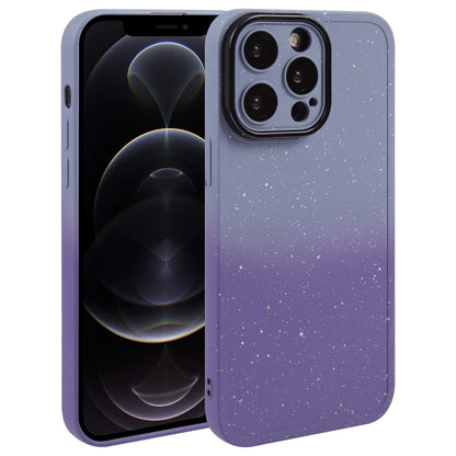 Gradient Starry Silicone Phone Case with Lens Film, For iPhone 13 Pro Max, For iPhone 13 Pro, For iPhone 13, For iPhone 12, For iPhone 12 Pro Max, For iPhone 12 Pro, For iPhone 11 Pro Max, For iPhone 11