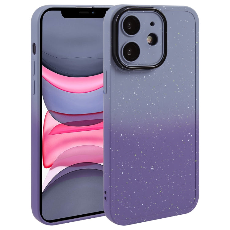 Gradient Starry Silicone Phone Case with Lens Film, For iPhone 13 Pro Max, For iPhone 13 Pro, For iPhone 13, For iPhone 12, For iPhone 12 Pro Max, For iPhone 12 Pro, For iPhone 11 Pro Max, For iPhone 11