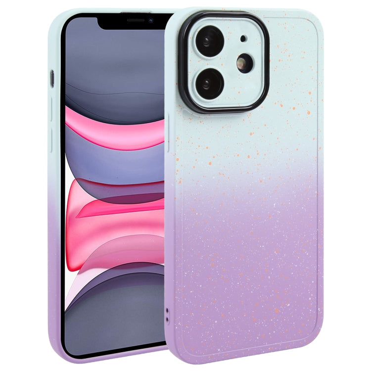 Gradient Starry Silicone Phone Case with Lens Film, For iPhone 13 Pro Max, For iPhone 13 Pro, For iPhone 13, For iPhone 12, For iPhone 12 Pro Max, For iPhone 12 Pro, For iPhone 11 Pro Max, For iPhone 11