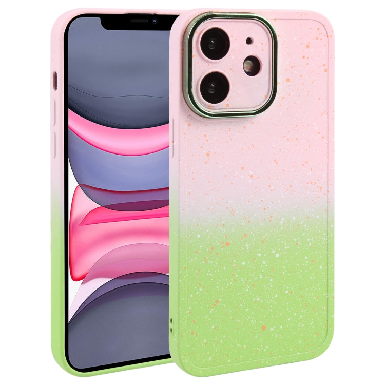 Gradient Starry Silicone Phone Case with Lens Film, For iPhone 13 Pro Max, For iPhone 13 Pro, For iPhone 13, For iPhone 12, For iPhone 12 Pro Max, For iPhone 12 Pro, For iPhone 11 Pro Max, For iPhone 11