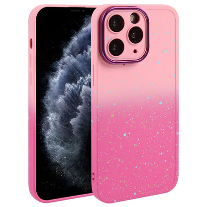 Gradient Starry Silicone Phone Case with Lens Film, For iPhone 13 Pro Max, For iPhone 13 Pro, For iPhone 13, For iPhone 12, For iPhone 12 Pro Max, For iPhone 12 Pro, For iPhone 11 Pro Max, For iPhone 11