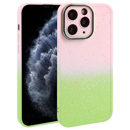 Gradient Starry Silicone Phone Case with Lens Film, For iPhone 13 Pro Max, For iPhone 13 Pro, For iPhone 13, For iPhone 12, For iPhone 12 Pro Max, For iPhone 12 Pro, For iPhone 11 Pro Max, For iPhone 11