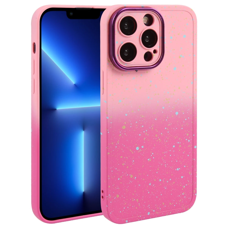 Gradient Starry Silicone Phone Case with Lens Film, For iPhone 13 Pro Max, For iPhone 13 Pro, For iPhone 13, For iPhone 12, For iPhone 12 Pro Max, For iPhone 12 Pro, For iPhone 11 Pro Max, For iPhone 11