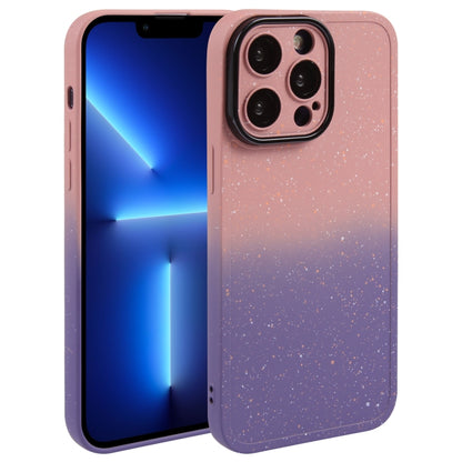 Gradient Starry Silicone Phone Case with Lens Film, For iPhone 13 Pro Max, For iPhone 13 Pro, For iPhone 13, For iPhone 12, For iPhone 12 Pro Max, For iPhone 12 Pro, For iPhone 11 Pro Max, For iPhone 11