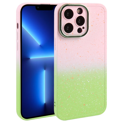 Gradient Starry Silicone Phone Case with Lens Film, For iPhone 13 Pro Max, For iPhone 13 Pro, For iPhone 13, For iPhone 12, For iPhone 12 Pro Max, For iPhone 12 Pro, For iPhone 11 Pro Max, For iPhone 11