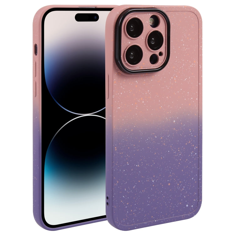 Gradient Starry Silicone Phone Case with Lens Film, For iPhone 14 Plus, For iPhone 15 Pro Max, For iPhone 14, For iPhone 15 Pro, For iPhone 15 Plus, For iPhone 14 Pro, For iPhone 15, For iPhone 14 Pro Max