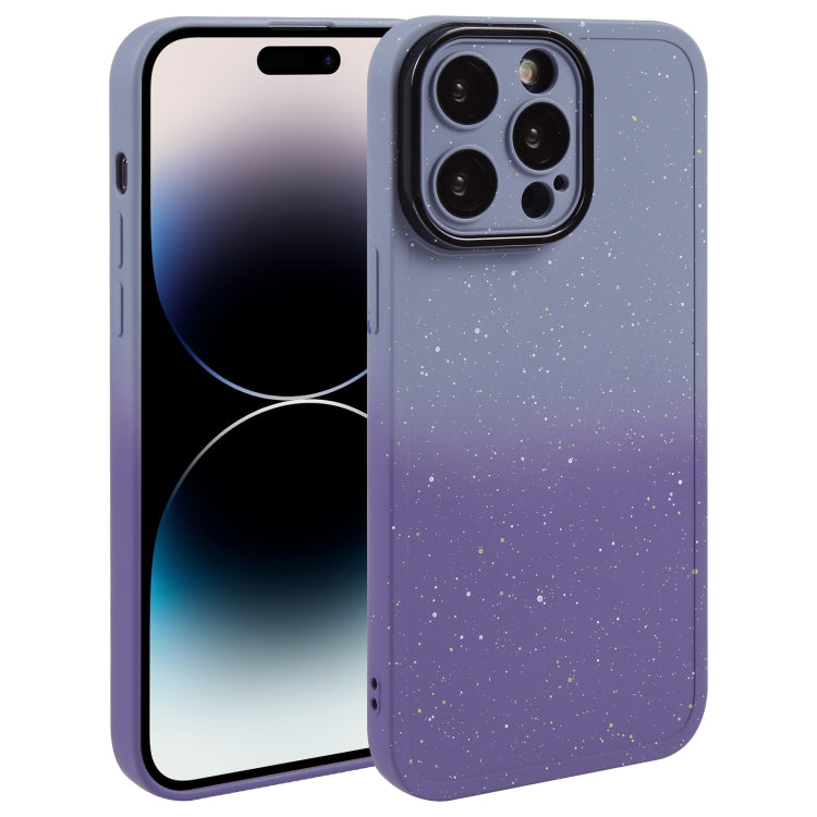 Gradient Starry Silicone Phone Case with Lens Film, For iPhone 14 Plus, For iPhone 15 Pro Max, For iPhone 14, For iPhone 15 Pro, For iPhone 15 Plus, For iPhone 14 Pro, For iPhone 15, For iPhone 14 Pro Max